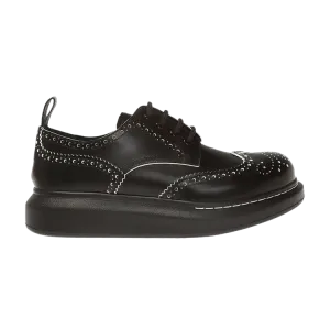 Кроссовки Alexander McQueen Alexander McQueen Wmns Derby Flat 'Black White', черный