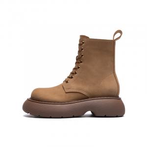 ZHR Женские ботинки Martin желто-коричневые, цвет Yellow