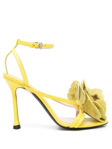 Nº21 декорированные босоножки, желтый