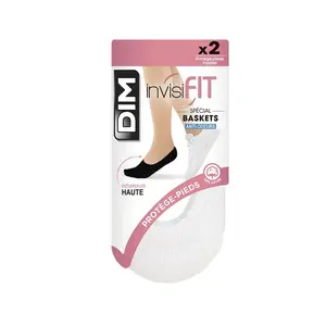 Носки Dim Paris My Essentials Footies 2 pairs, белый