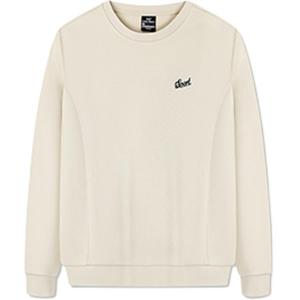 361° Свитшот Women's White Pine Wood Color Crew Neck Moderate Regular