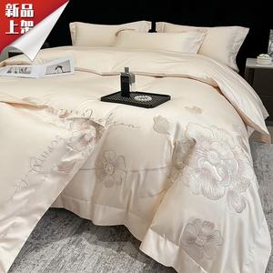 LUOLAI HOME Комплект постельного белья, 180 см, 4 предмета, Qianxi Milkshake White