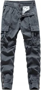 Xiaojmake мужские штаны карго Relaxed Fit с эластичным поясом на шнурке