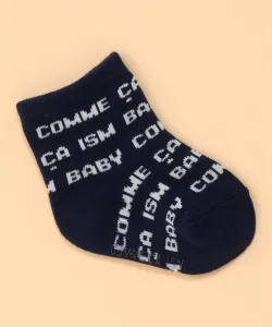 Носки с логотипом по всей поверхности Comme Ca Ism, цвет Navy X White