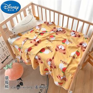 Disney Одеяло хлопковое 140х180 см, двухслойное, цвет Strawberry Bear