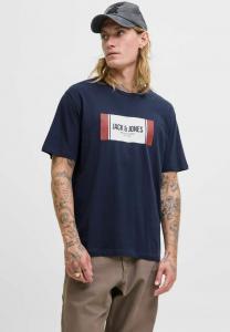 Футболка Jack & Jones LOGO , Navy Blazer/Dark Blue