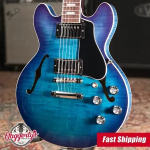 Электрогитара Gibson ES-339 Figured Semi-Hollow - Blueberry Burst с жестким футляром