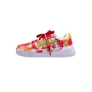 Li Ning Floating Boat Slip Resistant, Abrasion Resistant, Lightweight Low top женские скейтборд-кроссовки Li-Ning, красный