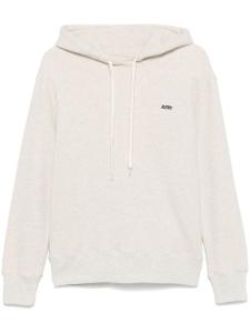 Autry худи с вышитым логотипом, нейтральный цвет