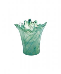 Ваза Onda Glass Short Vase VIETRI, зеленый