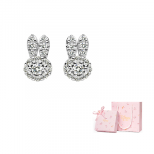 Disney Серьги-гвоздики из серебра 925 пробы с кубическим цирконием для женщин