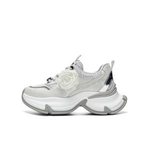 HR Женские кроссовки Low Top Chunky белые серые