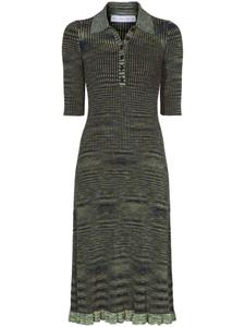 Платье-поло Space-Dye Proenza Schouler White Label, синий