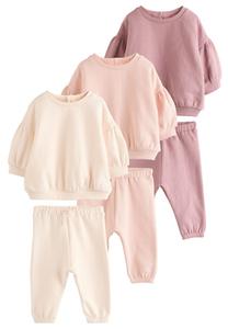 Набор Next, кремовый/пудровый/темно-розовый