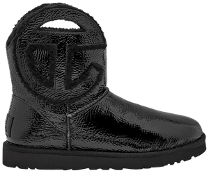 Мужские сапоги UGG Telfar x Logo Mini лакированные с аппликацией, черный
