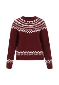 Свитер DreiMaster Maritim, темно-красный/белый