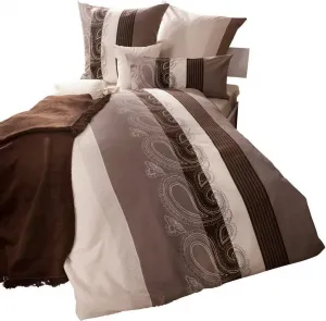 Двустороннее постельное белье Janine Fine Flannel Davos 6456-07 155x220 см + 80x80 см Original Janine