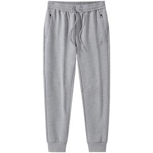 Однотонные базовые универсальные утепленные спортивные брюки с хлопковой эластичностью и вязаным дизайном Мужские CAMEL, Космический серый