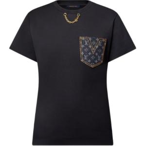 Футболка Lv Monogram с карманом LOUIS VUITTON, черный