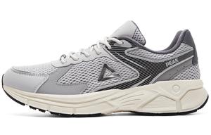 PEAK Амортизирующие нескользящие износостойкие дышащие низкие беговые кроссовки мужские дымчато-серые, цвет Smoke Gray