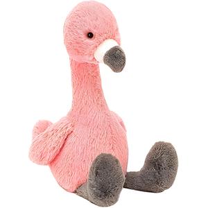 Плюшевые куклы Shy Flamingo Dolls с трубками High JELLYCAT