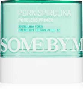 Праймер Pdrn Spirulina poreless Primer с легкой текстурой, кремообразная основа для сужения пор Some By Mi, 10 гр