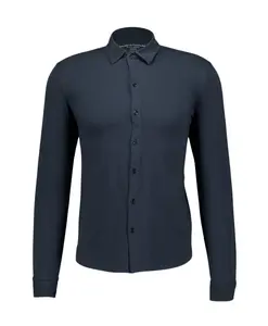 Темно-Синяя хлопковая рубашка Majestic Filatures, синий