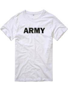 Белая армейская футболка Brandit