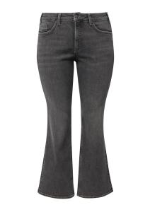 QS Джинсы клеш серого цвета