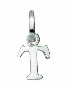 Adeliás Подвеска в виде буквы Т из серебра 925 пробы для женщин и мужчин