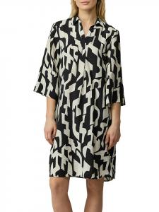 Короткое платье s.Oliver, черный/бежевый