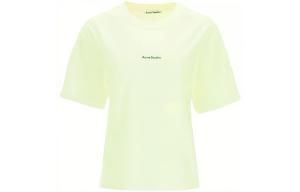 Футболка с рукавом дроп-шилдер женская Acne Studios, зелёная