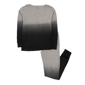 Детские двухкусочные хлопковые пижамы Tie Dye для девочек Leveret, цвет Tie Dye Gray