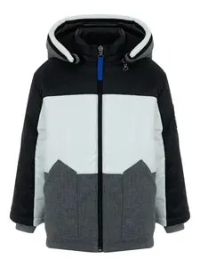 Куртка в стиле колор-блок с капюшоном Lapin House, белый