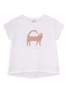 Knot футболка с принтом Cat, белый