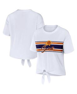 Женская белая футболка Phoenix Suns с завязкой спереди WEAR by Erin Andrews, белый