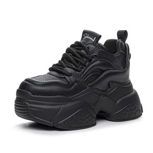 Кроссовки женские толстые средней высоты Shangjinni, бежевый