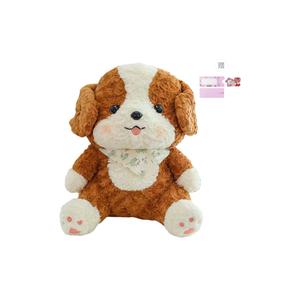 Плюшевая игрушка щенка Border Collie, высота 30см/40см/70см AOLETU, Brown+Puppy Card Drawing Greeting Card