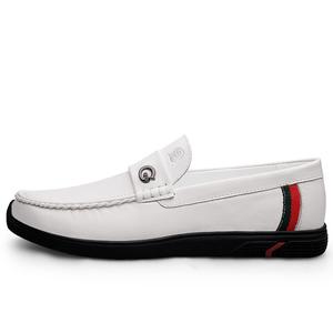 LAORENTOU Мужские кожаные туфли белые, цвет White