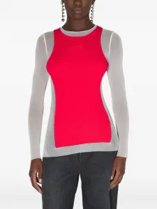 Многослойная футболка Jean Paul Gaultier, красный