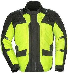 Женская текстильная мотоциклетная куртка Tourmaster Transition Series 4 для путешествий, Hi-viz/Black
