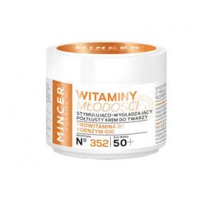 Витамины молодости 50+, стимулирующий и разглаживающий полужирный крем №352, 50 мл Mincer Pharma