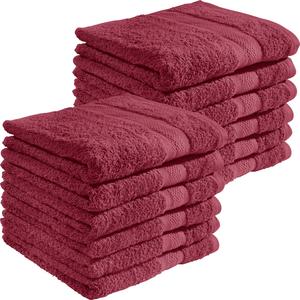 Полотенце для ванной REDBEST 12er Pack Chicago, цвет weinrot