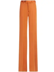 Прямые брюки со складками Marni, оранжевый