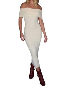 Платье-свитер Weather Midi в кремовом цвете Emory Park