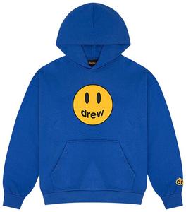 Толстовка большого размера с изображением талисмана Дома Дрю Drew House, синий