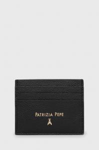 Кожаный футляр для карт Patrizia Pepe, черный