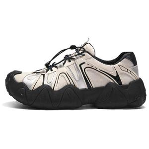 Нескользящие, износостойкие, дышащие низкие кроссовки для женщин CAMEL, Beige/Silver/Oranges