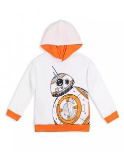 Флисовый пуловер с капюшоном для мальчиков «ЗВЕЗДНЫЕ ВОЙНЫ» до (4–18–20) Starwars, белый
