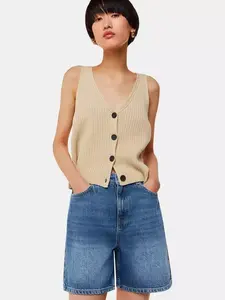 Шорты Whistles Authentic Denim, цвет denim